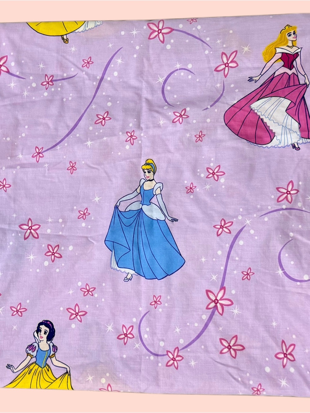 Girls' Twin Flat Sheet - Disney Princess Print